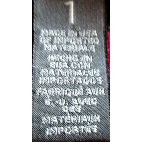 Travelers By Chico's Women's Red & Black Stretch Peek A Boo Shoulder Shirt Sm. - Picture 10 of 12